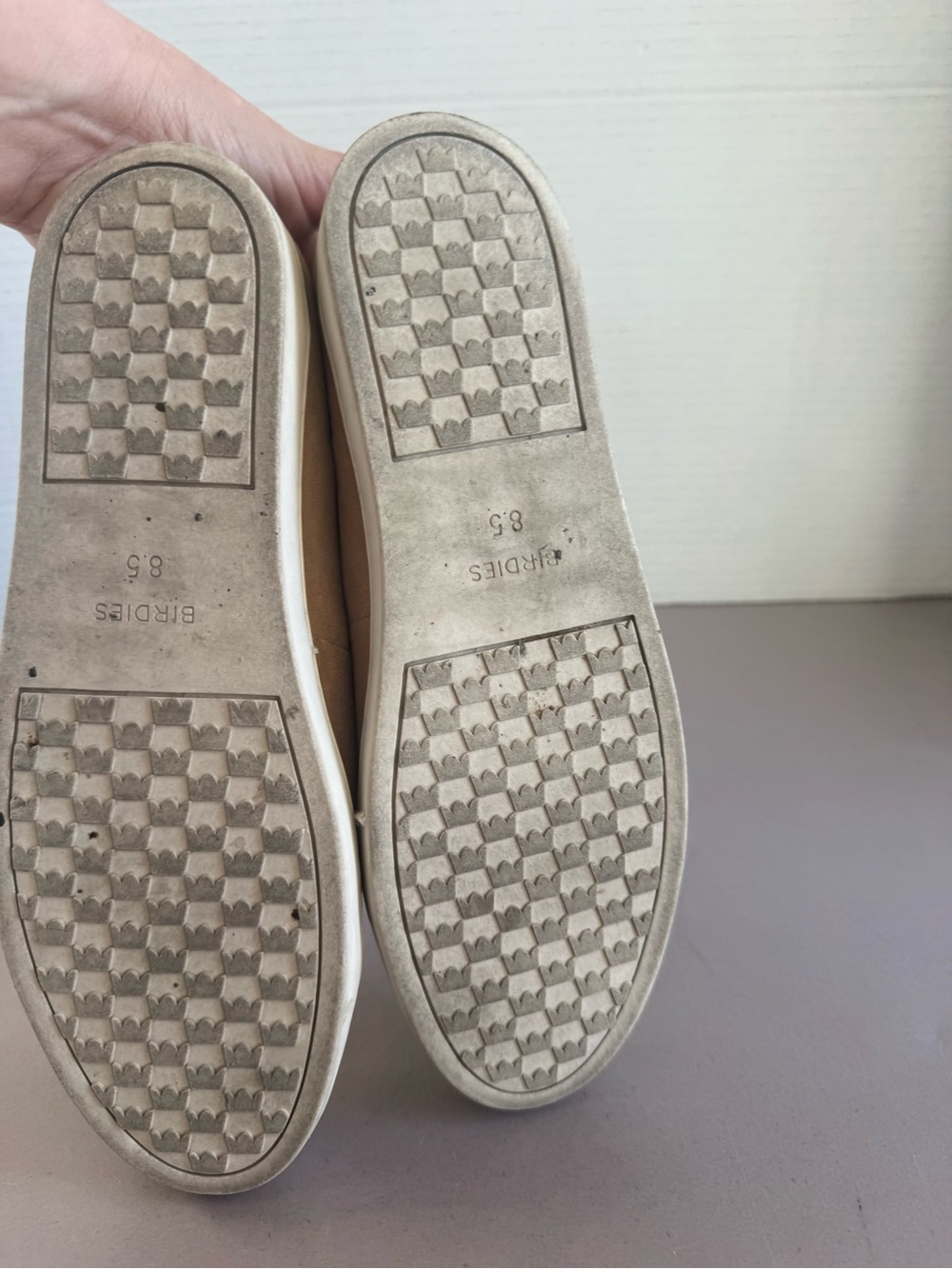 Birdies Slip-On Loafers in Light Tan Suede - Picture 4 of 8